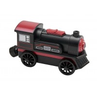 Locomotiva Neagra Electrica cu 2 baterii cu sunete si lumini LED -Black Motorized Engine 